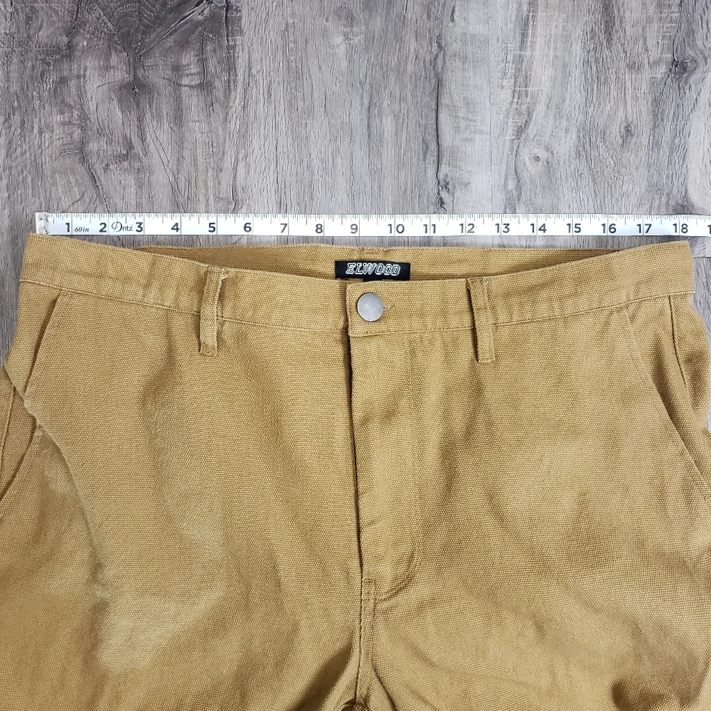 Elwood Men's 36 X 31 100% Cotton‎ Soft Canvas Camel Tan Khaki Dress Casual Pants